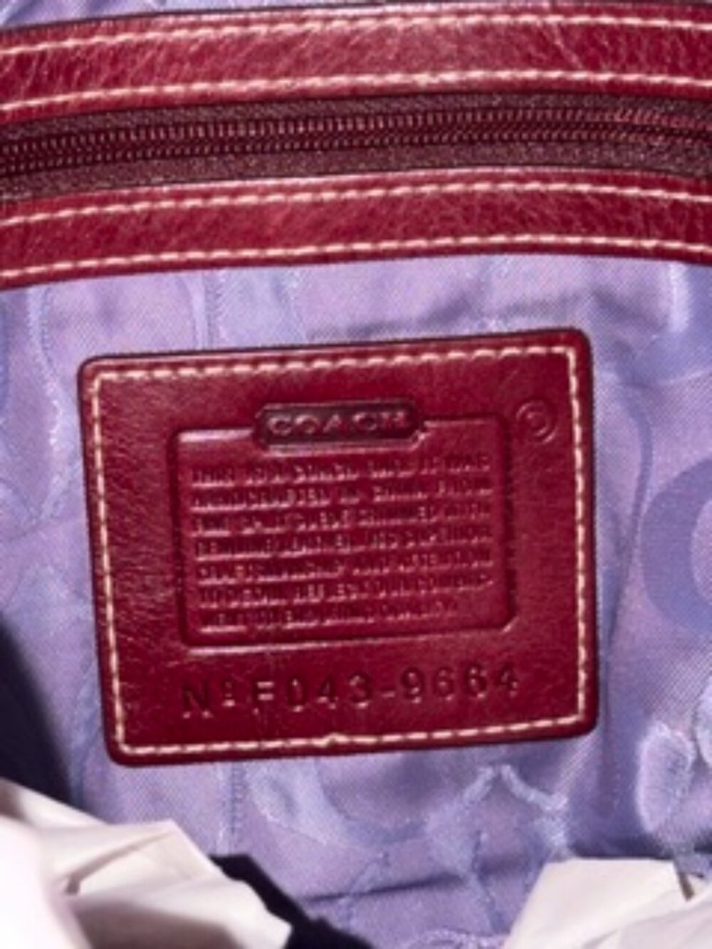Coach Soho Demi Flap Burgundy Suede Shoulder Bag Vintage Y2K - Picture 5 of 7